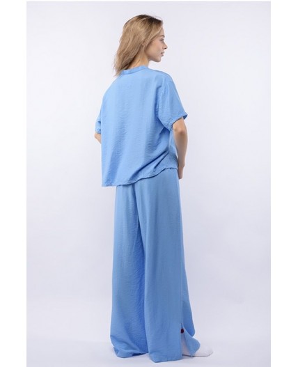 Комплект жен. (блузка и брюки) Benuela голубой