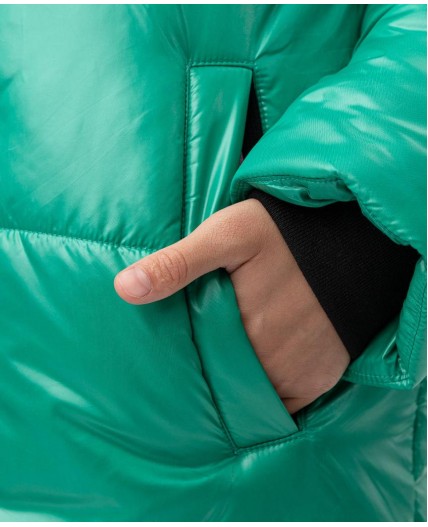 Пальто зеленый