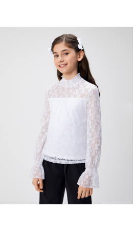 Блузка детская для девочек Gaudi белый