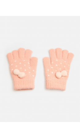 Перчатки детские Dotts светло-розовый