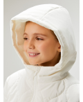 Пальто детское для девочек Sonore молочный