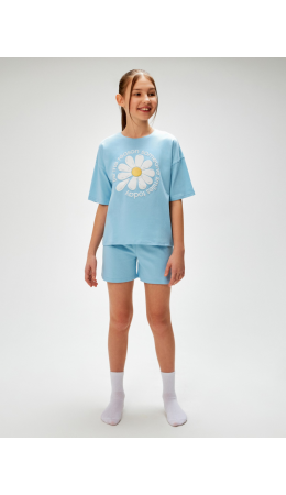 Пижама детская для девочек Idgen голубой