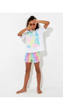 Купальные шорты детские для девочек Ombrina2 набивка