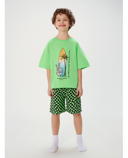 Пижама детская для мальчиков Zimovit зеленый