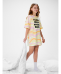 Ночная сорочка детская для девочек Minka набивка