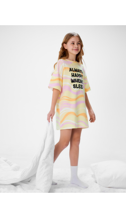 Ночная сорочка детская для девочек Minka набивка