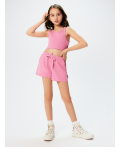 Комплект детский для девочек ((1)майка и (2)шорты) Veter_set розовый
