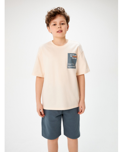 Комплект детский для мальчиков ((1)футболка и (2)шорты) Cod_set  разноцветный