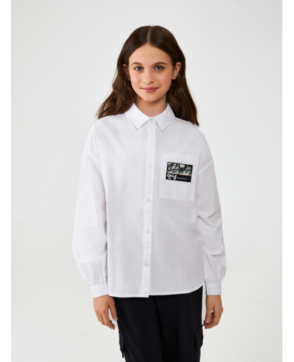Блузка детская для девочек Izo белый