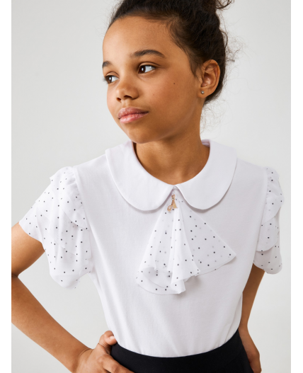Блузка детская для девочек Viviana белый