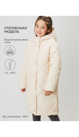 Пальто детское для девочек Mariette бежевый