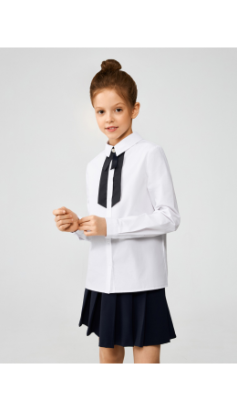 Блузка детская для девочек Algebra белый