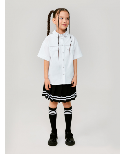 Блузка детская для девочек Science белый