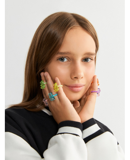 Набор из 6 колец дет. Ariane разноцветный