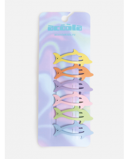 Набор из 6 заколок для волос дет. Sehor цветной