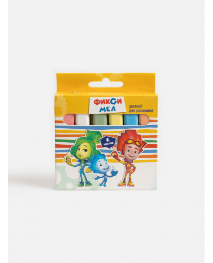 Набор из 6 мелков для рисования Fixy цветной
