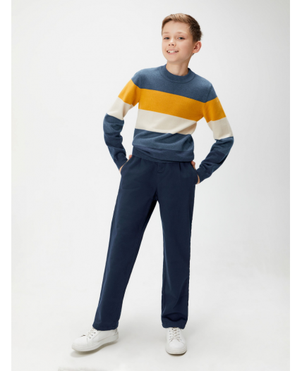 Брюки (утепленные) детские для мальчиков Fumio темно-синий