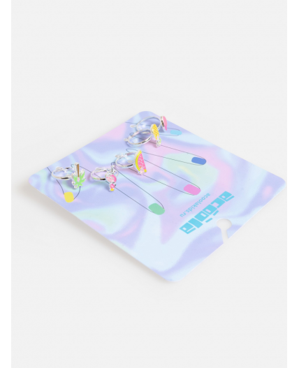 Набор из 5 колец дет. Issa цветной