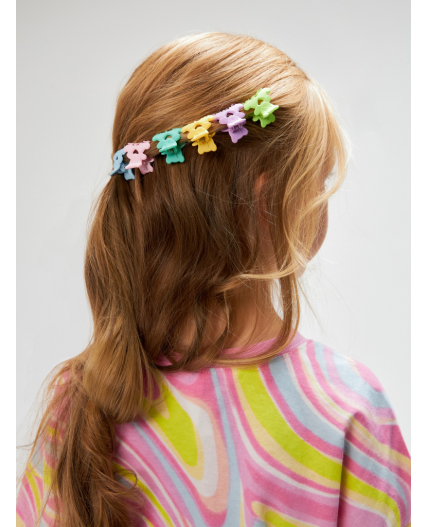 Набор из 6 заколок для волос дет. Lesser цветной