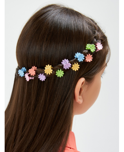 Набор из 12 заколок для волос дет. Mirage цветной