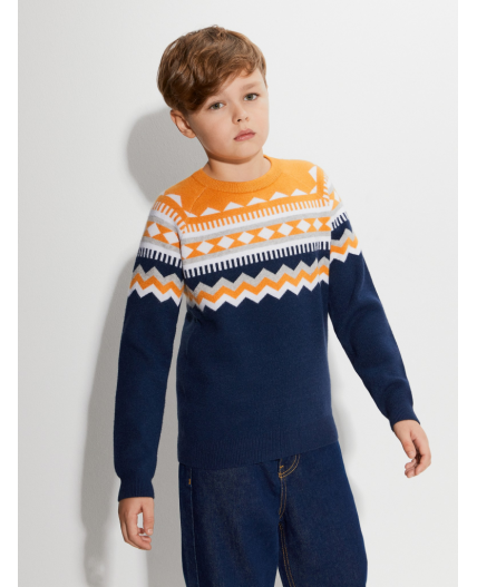 Джемпер детский для мальчиков Orlando темно-синий