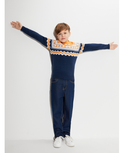 Джемпер детский для мальчиков Orlando темно-синий