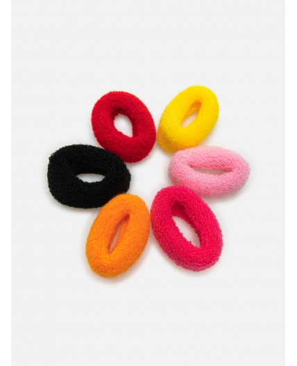 Набор из 6 резинок для волос дет. Tandu цветной