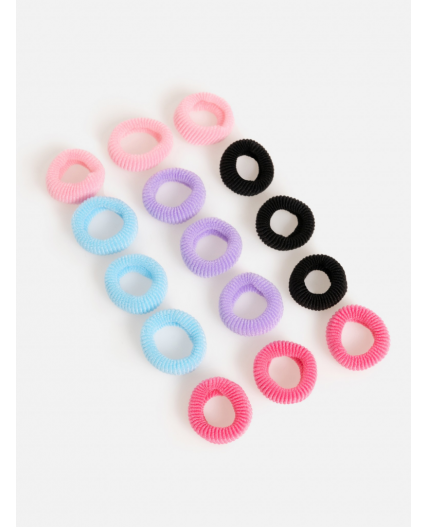 Набор из 15 резинок для волос дет. Zeir разноцветный