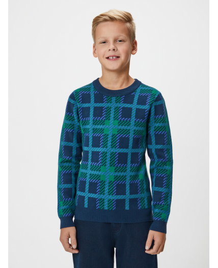 Джемпер детский для мальчиков Marcelo клетка