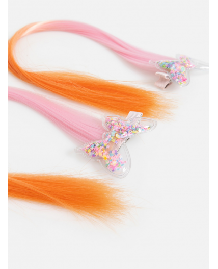Набор из 2 заколок для волос дет. Saja цветной