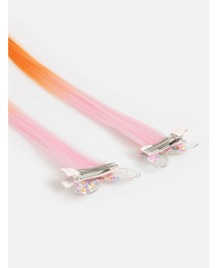 Набор из 2 заколок для волос дет. Saja цветной