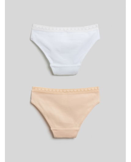 Трусы детские для девочек в наборе из 2шт Azu  разноцветный