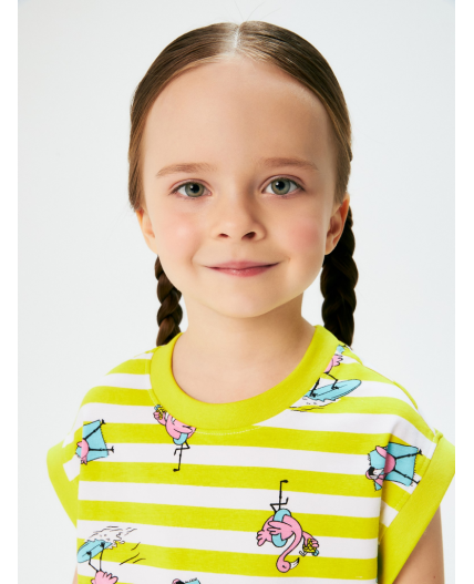 Футболка детская для девочек Bereg полоска
