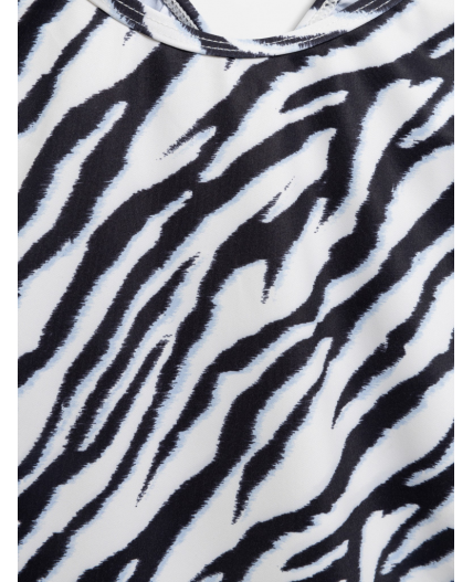 Купальник детский для девочек Liona черно-белый