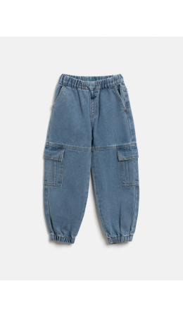Брюки джинсовые детские для мальчиков Koslo синий