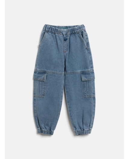 Брюки джинсовые детские для мальчиков Koslo синий