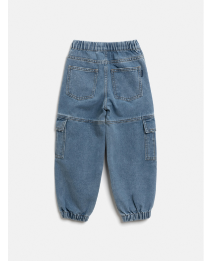 Брюки джинсовые детские для мальчиков Koslo синий