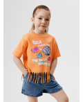 Футболка детская для девочек Legrena оранжевый