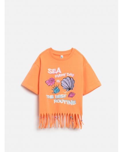 Футболка детская для девочек Legrena оранжевый