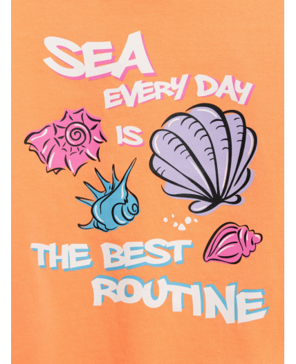 Футболка детская для девочек Legrena оранжевый