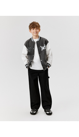 Куртка джинсовая детская для мальчиков Leinor серый