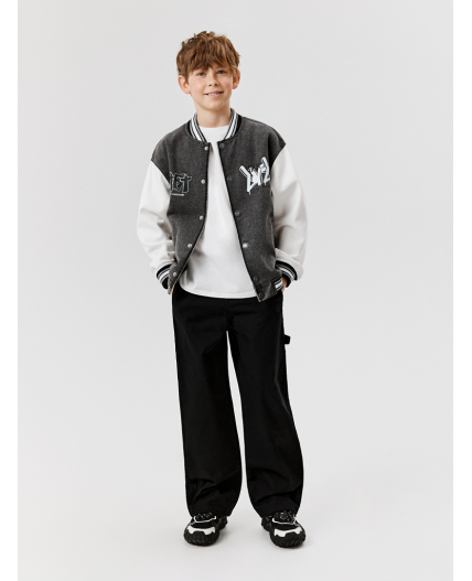 Куртка джинсовая детская для мальчиков Leinor серый