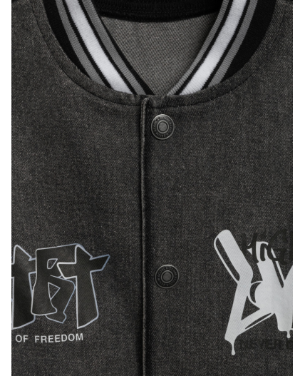 Куртка джинсовая детская для мальчиков Leinor серый