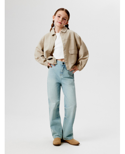 Брюки джинсовые детские для девочек Reia голубой