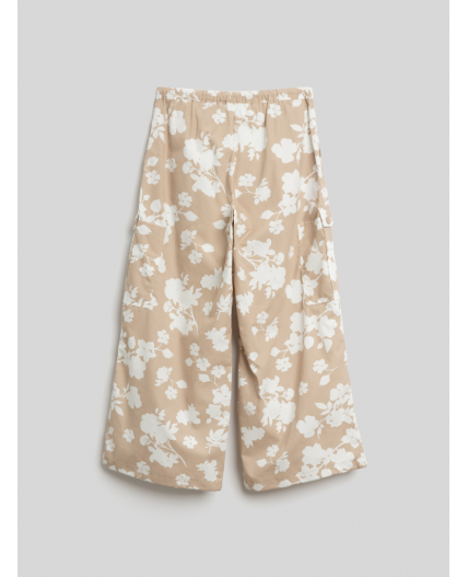 Брюки детские для девочек Diya_pn бежевый принт