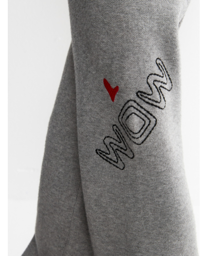 Брюки детские для девочек Flor pt серый меланж