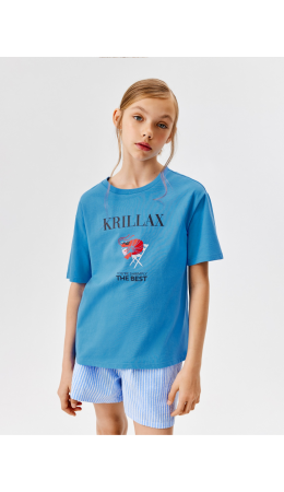 Футболка детская для девочек Galatsia голубой