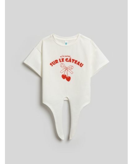 Футболка детская для девочек Egina молочный