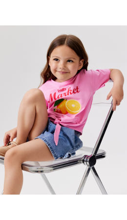 Футболка детская для девочек Egina розовый