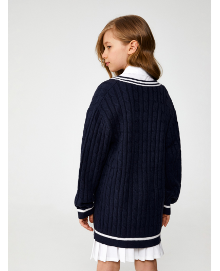 Джемпер детский для девочек Felipa темно-синий